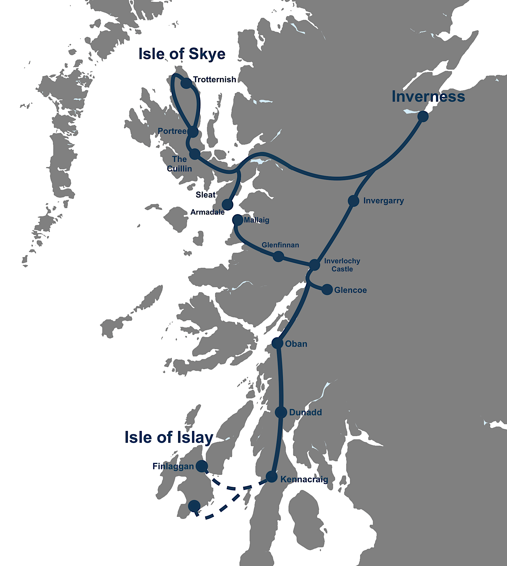 7 Day Grand Clan Macdonald Private Tour (Isle of Islay, Skye and Highlands)