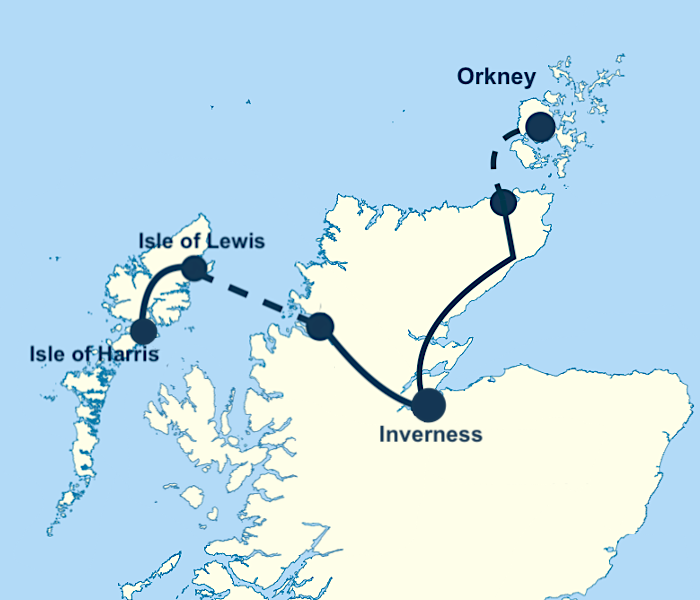 9 Day Grand Hebridean and Northern Explorer Tour from Inverness