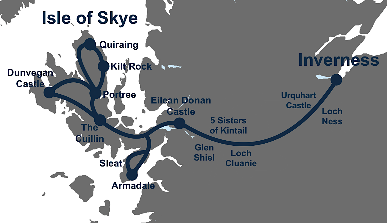 3 Day Isle of Skye and Highlands Private Tour from Inverness